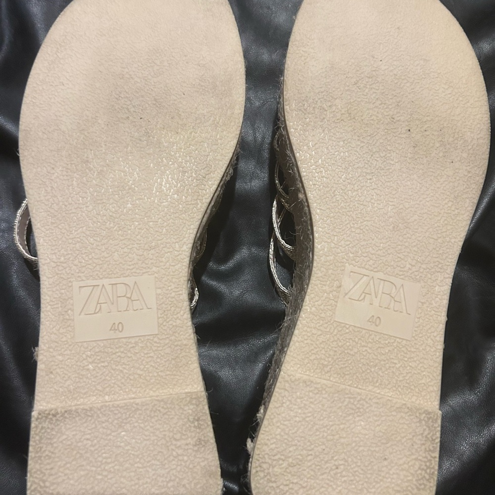 ZARA STRAP WEDGE SANDALS - Picture 7 of 7